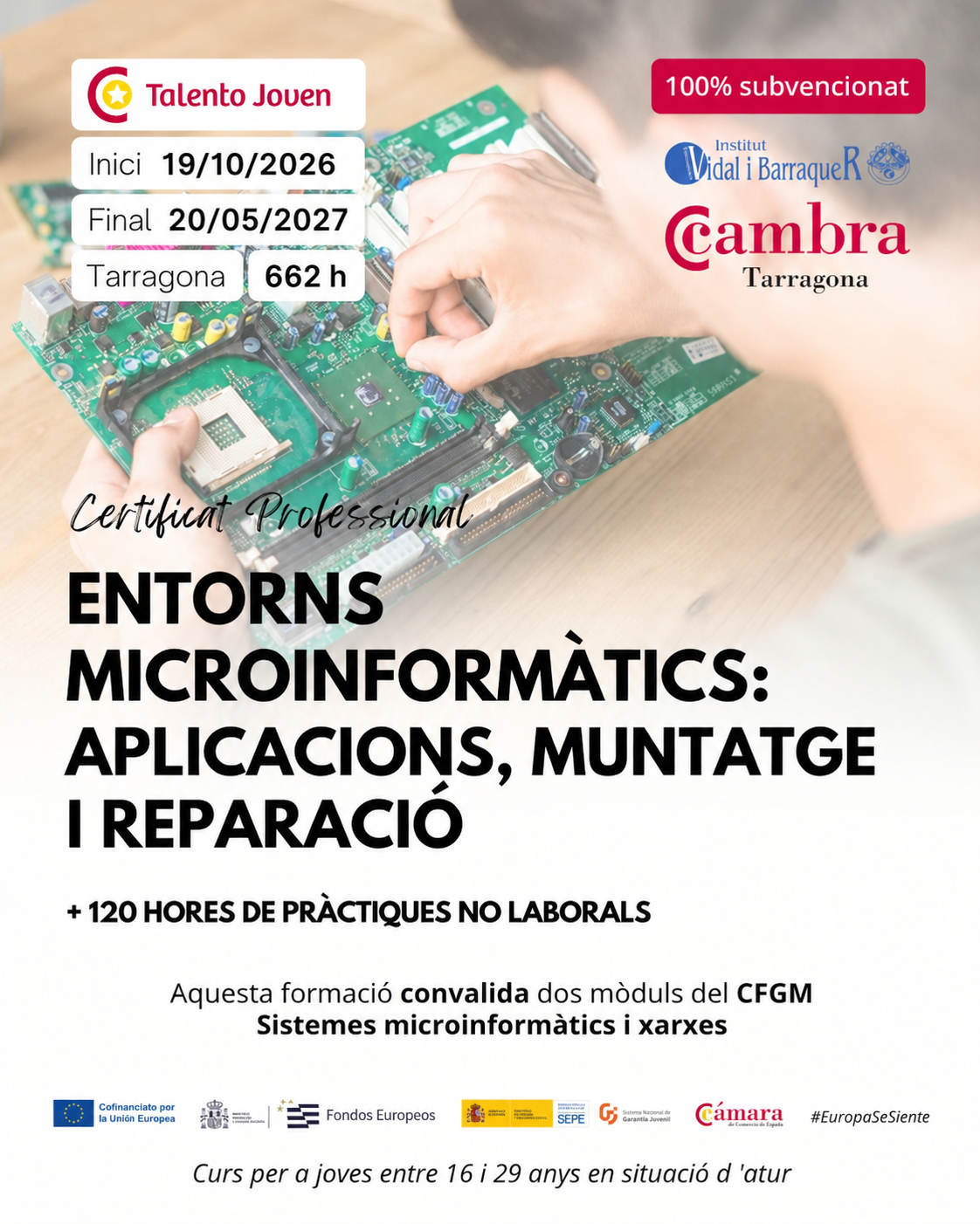 Certificat Professional Família Informàtica Certificat Professional Informàtica
