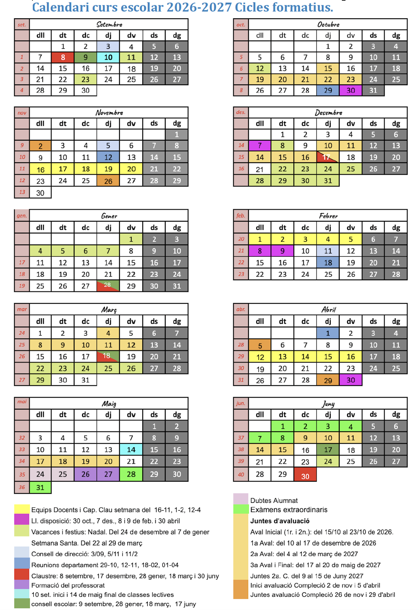 CalendariCF