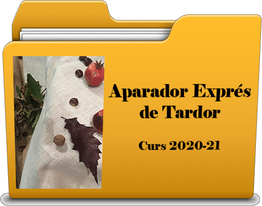 Aparador Exprés de Tardor Curs 2020 - 2021