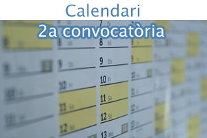 Calendari 2a convocatòria